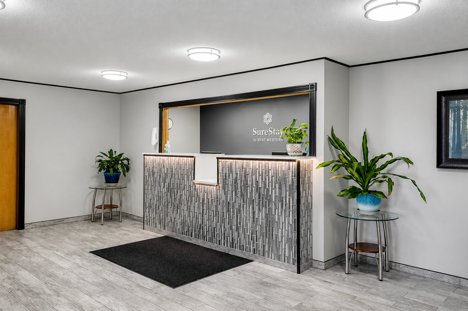 SureStay by Best Western Massena front desk and lobby